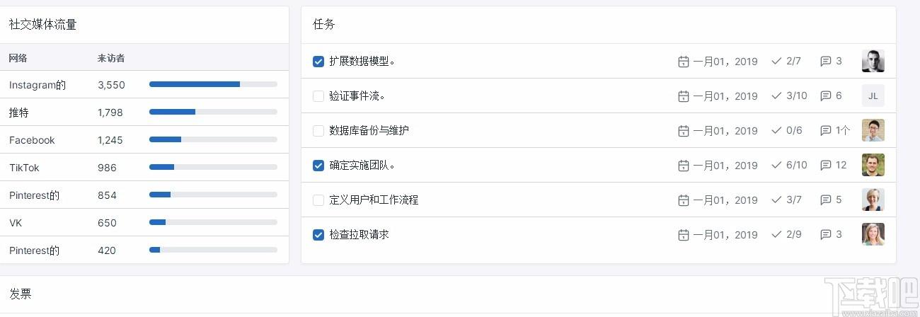Tabler下载,Tabler,网站模板,源码相关,开源Dashboard模版